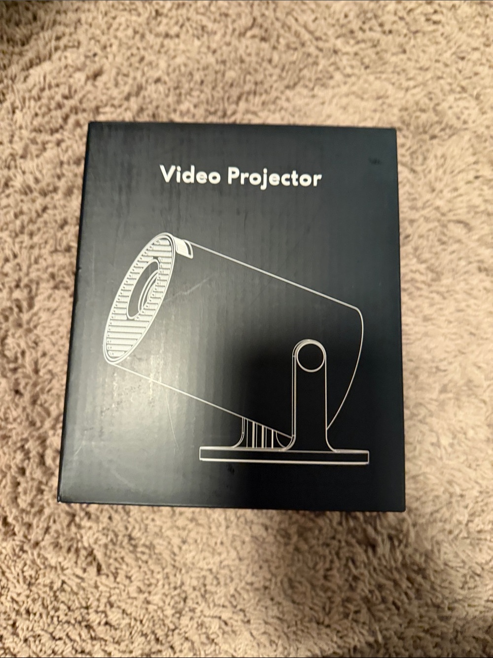 Black Video Projector - Compact Home Media Projector